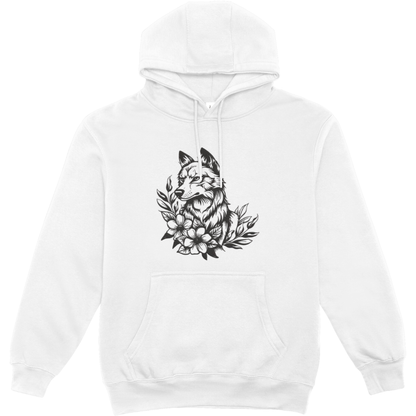 WOLF FLOWER EMBROIDERY SWEATSHIRTS